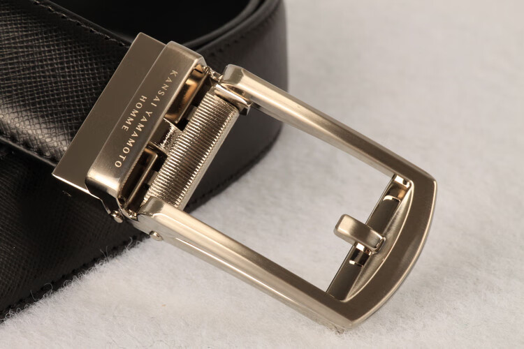 清仓准新日单山本宽斋男款自动扣牛皮皮带kansaiyamamoto简约真皮腰带