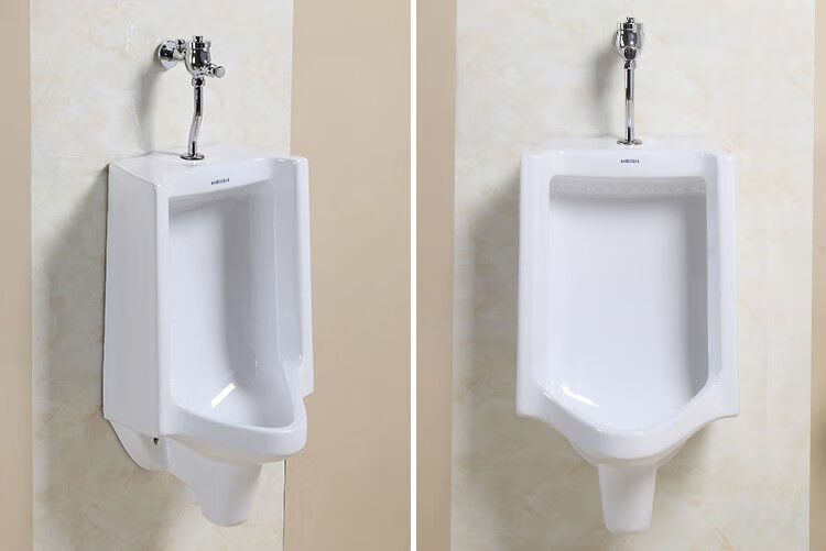 恒洁卫浴小便器h407挂式陶瓷小便斗公共家用尿斗横排/直排小便池 墙