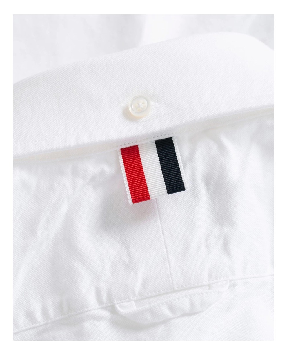 thombrowne汤姆布朗tb男装条纹拼接棉质牛津布男士长袖衬衫mwl010e0