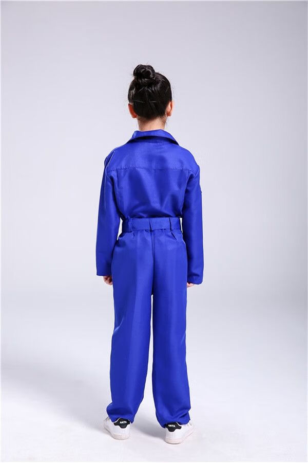服儿童六一儿童空军飞行员男女款宇航员飞行员儿童表演服蓝色短袖150