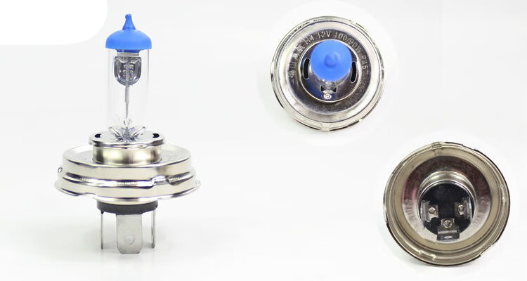 汽车灯泡h4p45t装载机工程车卤素照明前大灯黄白光圆盘 克莱24v 100