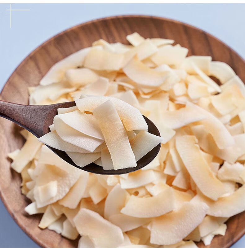 海南特产椰子片烤椰子片香脆原味碳烤烘焙干吃水果干休闲零食烤椰片