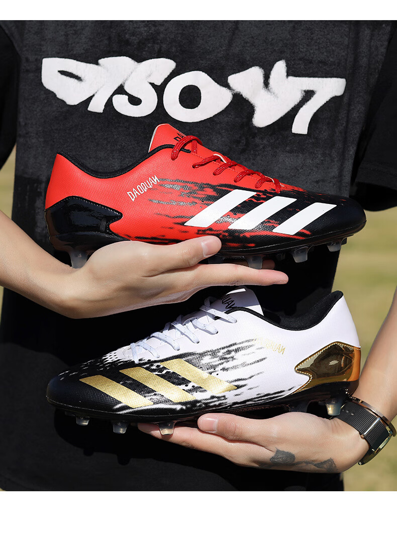 空军一号aj足球鞋男低帮碎钉中小学生青少男比赛训练鞋ag人造草地