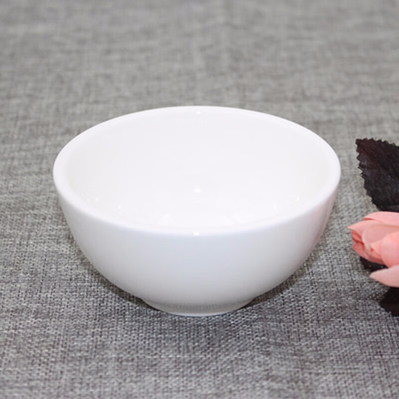 酒店用米饭碗陶瓷小白碗小米饭碗白色米饭碗面碗汤碗粥碗快餐餐厅陶瓷