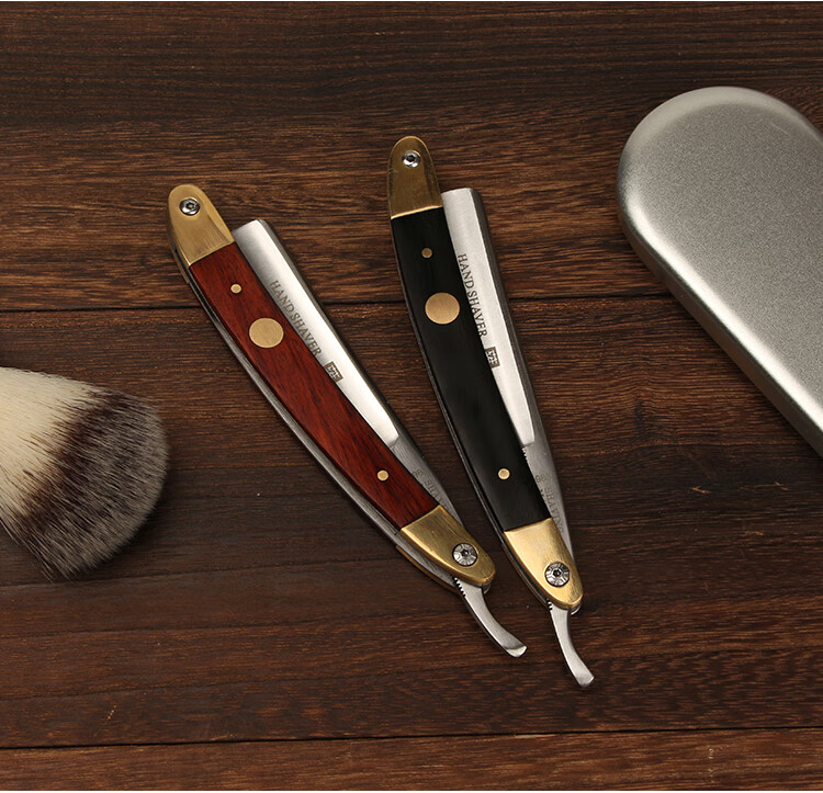 日本进口复古老式剃刀刮胡刀修面修眉刀理发店专用剃光头刀剃须刀宓蝶