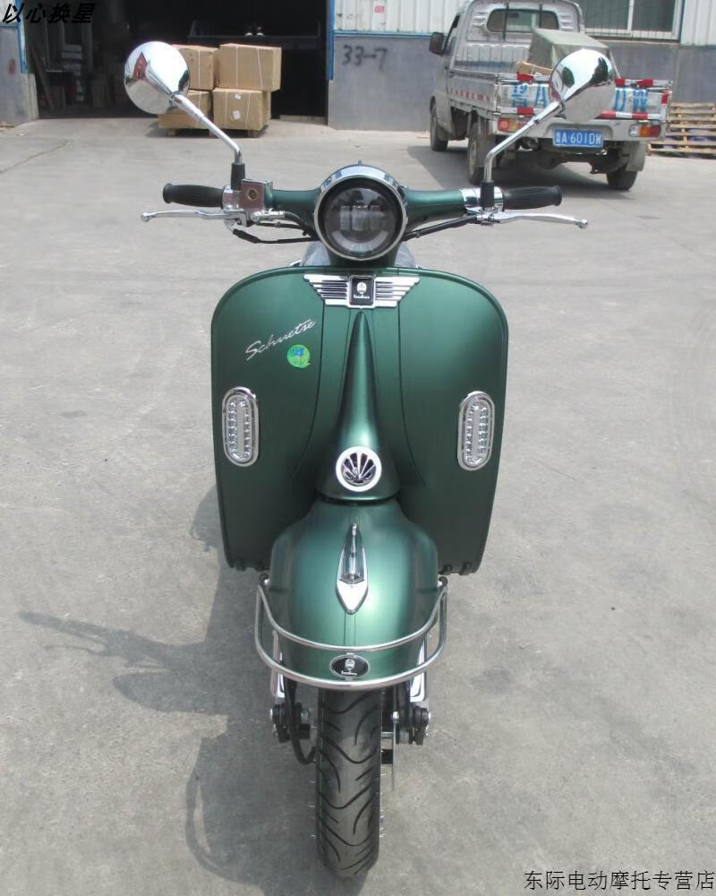 大黄蜂150cc复古vespa罗马假日大龟王踏板摩托车可上牌 乳白色【图片