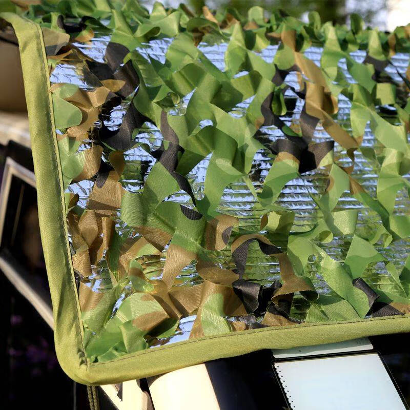 铝膜顶棚车膜玻璃遮阳棚迷彩四轮隔热电动遮挡电瓶三轮车防晒隔顶蓝