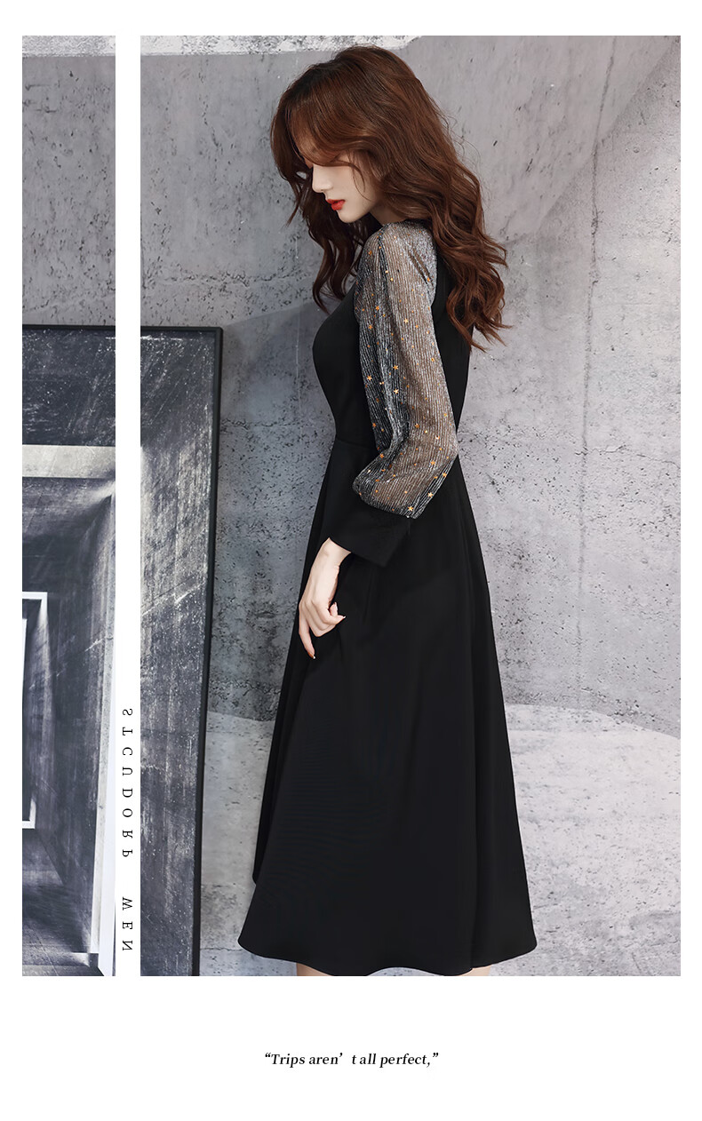 鹿王2021新款时尚女装晚礼服裙女宴会气质高贵优雅平时可穿轻奢小众