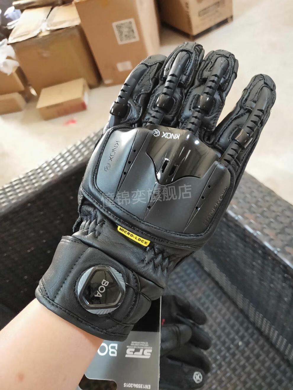 赛羽外骨骼手套同款英国knox摩托骑行手套 orsa越野拉力防摔夏季触屏