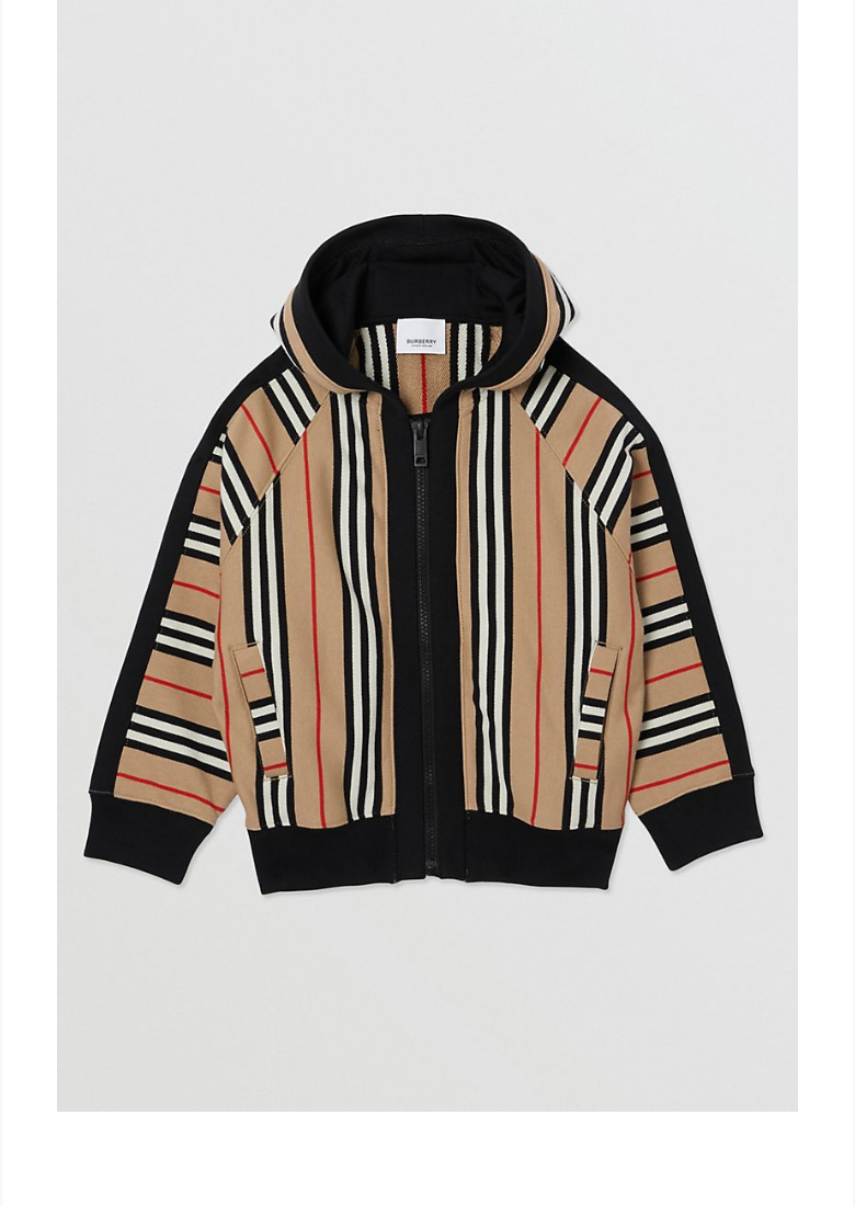 服饰 巴宝莉(burberry) burberry/博柏利 标志性条纹棉质连帽上衣