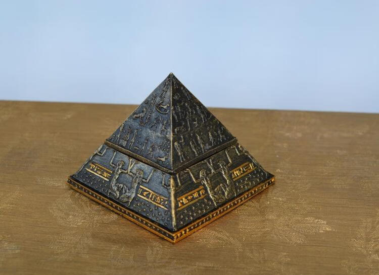 金字塔模型个性古埃及胡夫金字塔模型创意小摆件家居装饰工艺品首饰盒