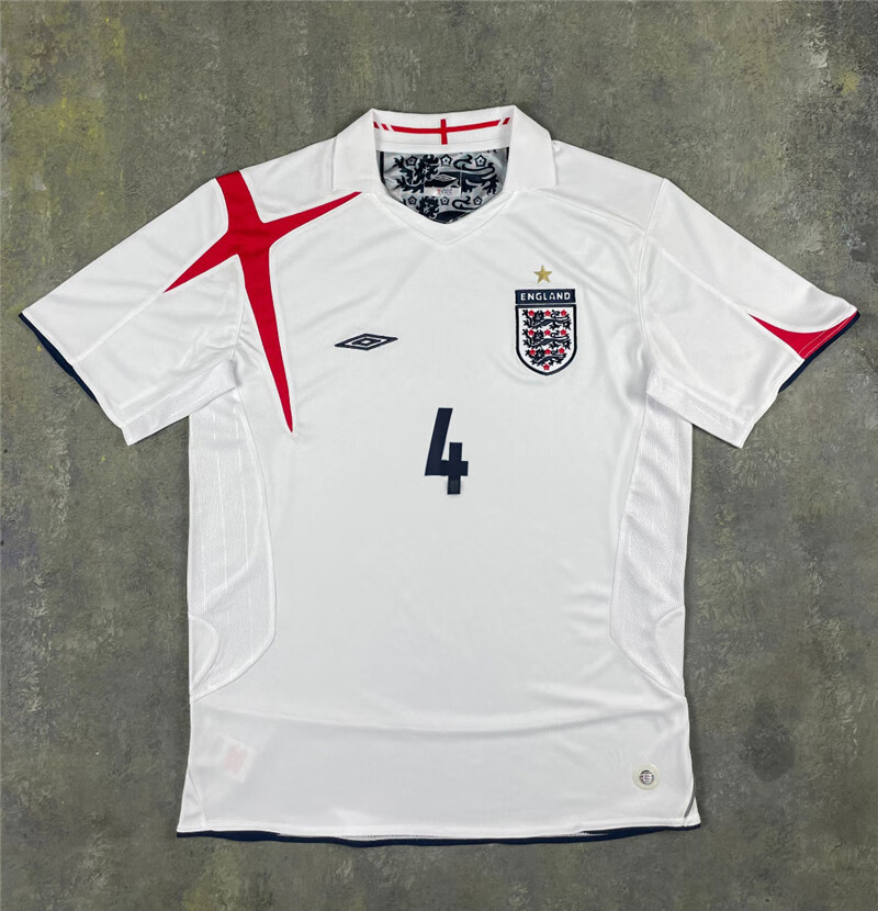 滕讯体育nba专营2006年世界杯英格兰复古老款球衣鲁尼小贝杰拉德