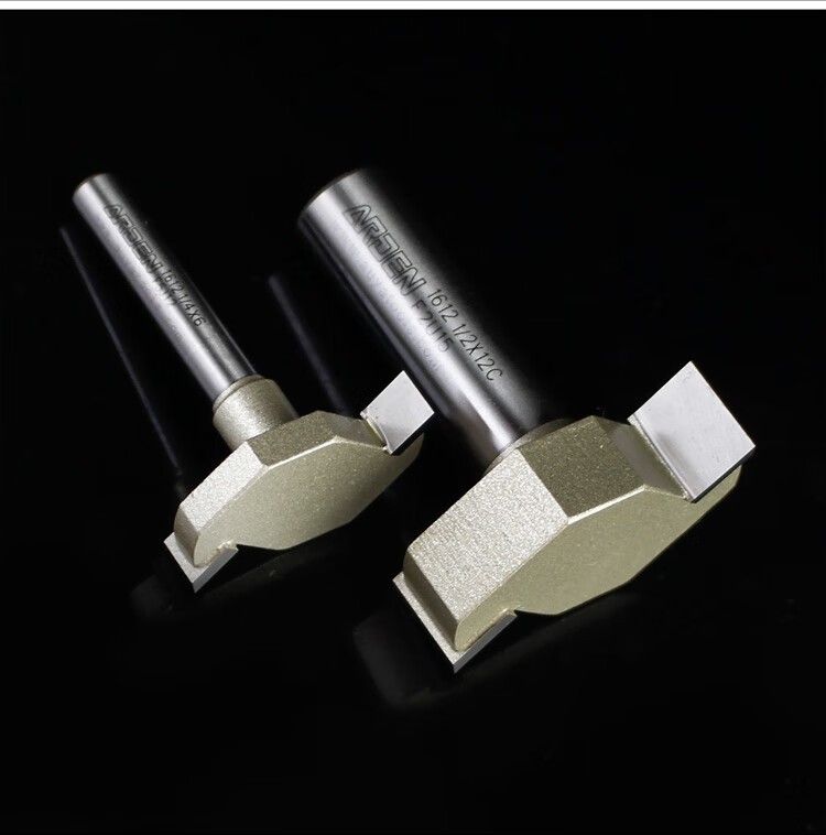 修边机刀头具公制t型木工修边机头电木铣雕刻机侧面开槽拉槽锣乐匠142