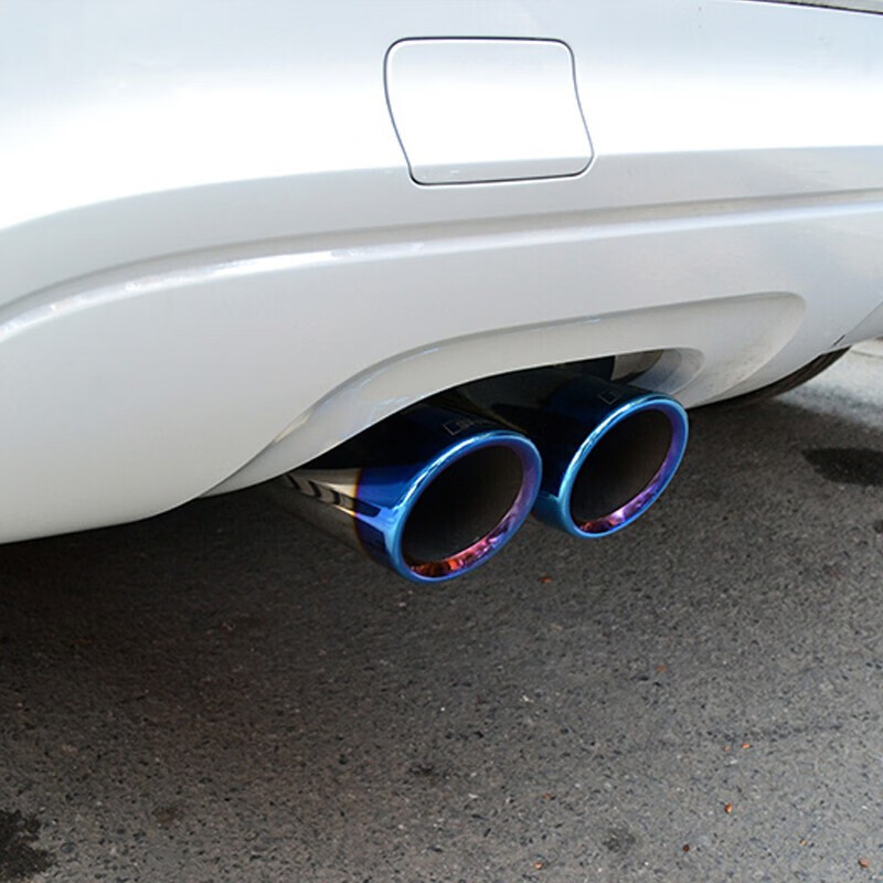 适配奥迪a1a3a4la5a6la8q20lq3q5q7尾喉排气管尾气罩烟筒管烤蓝单只a8