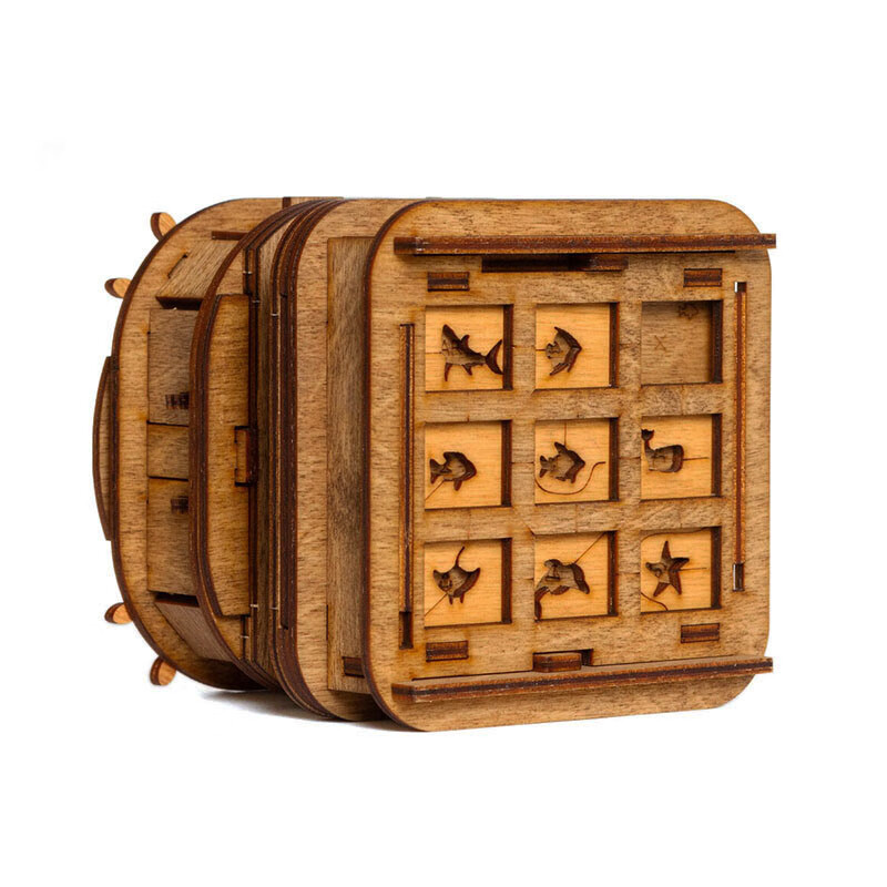 戴维琼斯的储物柜戴维琼斯木质高难度解密机关盒puzzle烧脑玩具生日