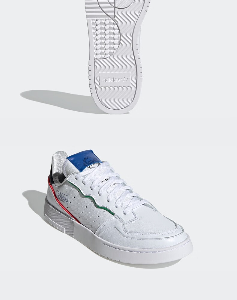 阿迪达斯官网 adidas 三叶草 supercourt 男女经典运动鞋fy2364 白色