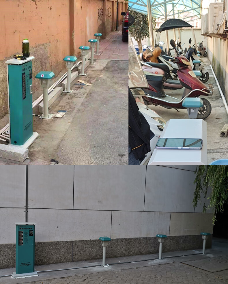 适用于室外双路电动车充电桩家用单位工厂小区电瓶车充电桩户外防雨