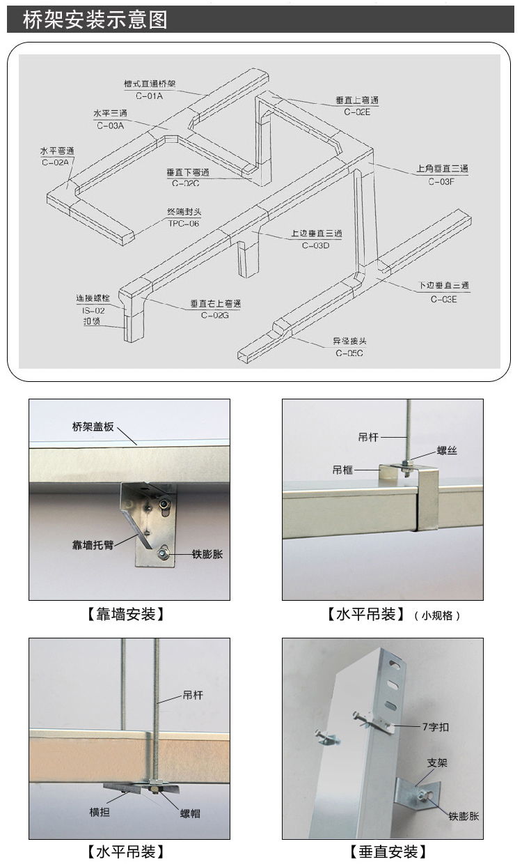 垂直桥架支架图集图片