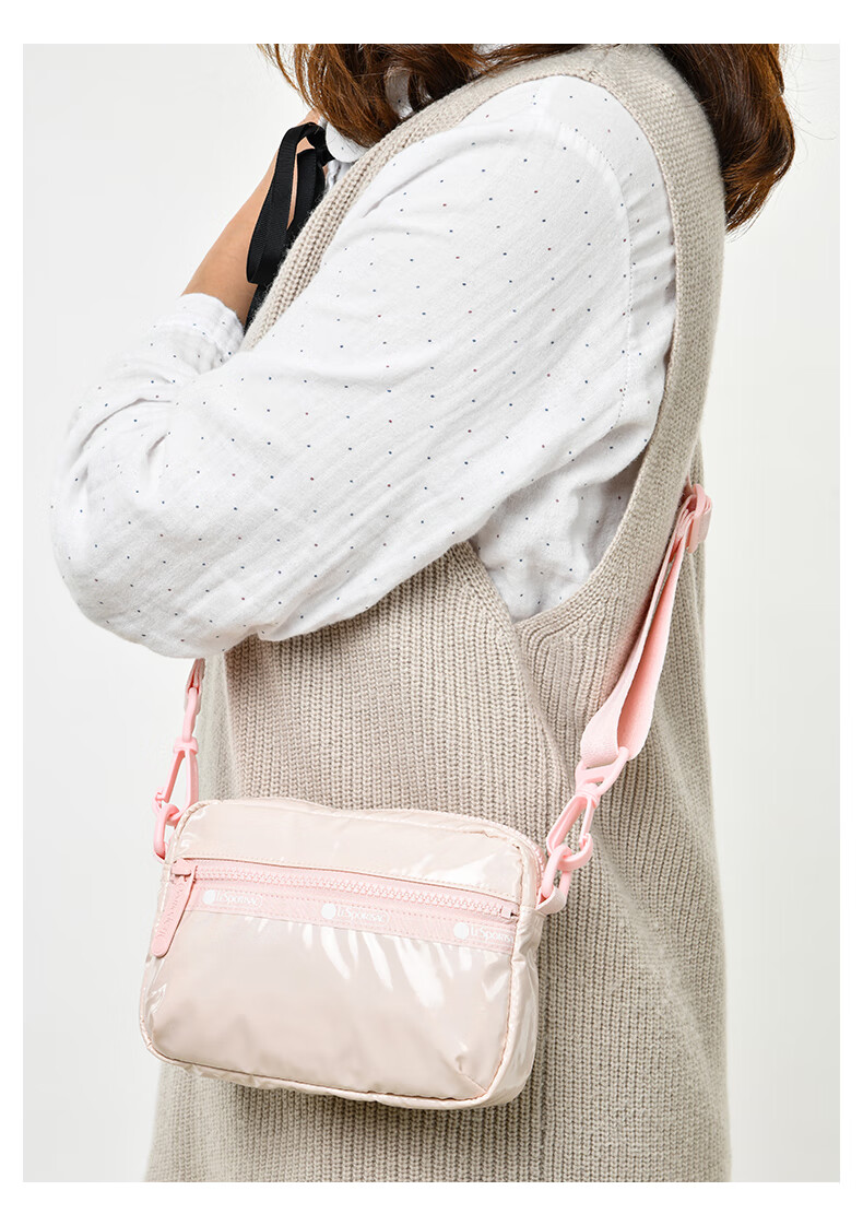 lesportsac乐播诗时尚腰包时尚潮流单肩斜挎包3470珊瑚粉