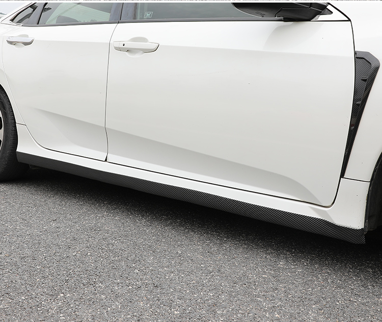 擦条通用改装车身小包围划痕遮挡橡胶防护条碳纤纹5cm宽侧裙1条2米长