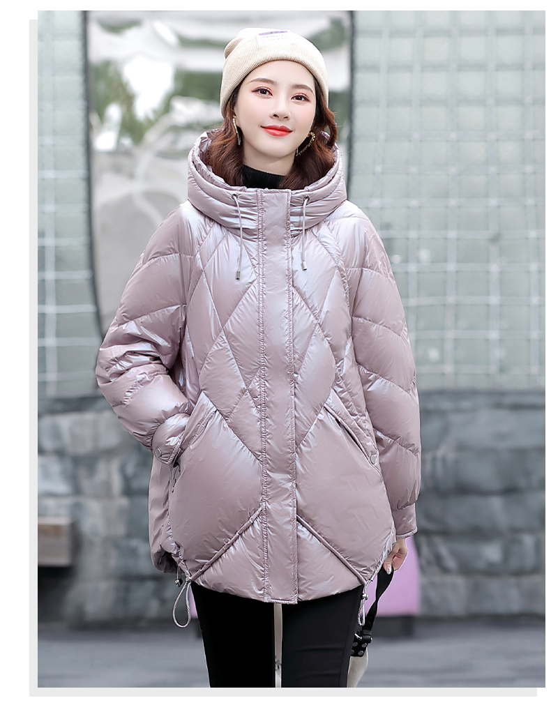 宝利鹿羽绒服女中长款21年冬季女装冬装新款时尚品牌气质韩版宽松女士