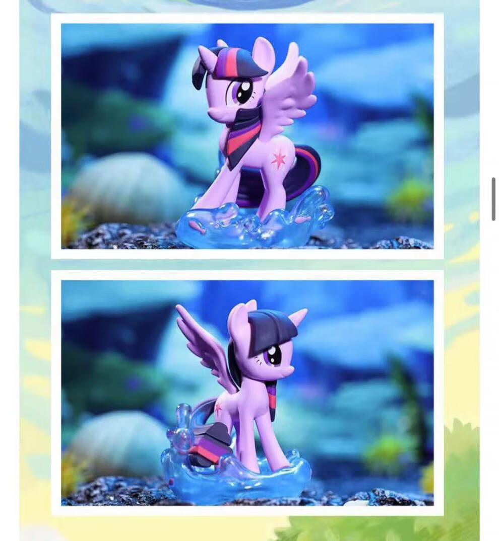 小马宝莉盲盒小马宝莉自然系列白云柔柔珍珠碧琪盲盒确认款 彩虹云宝-