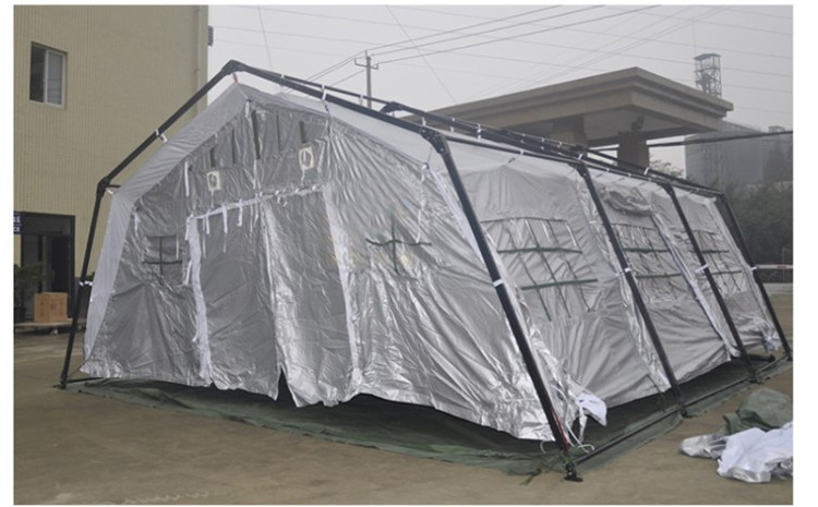 筠蒽鑫2013-30平方框架帐篷折叠网架式双层防寒隔热 户外露营指挥帐篷