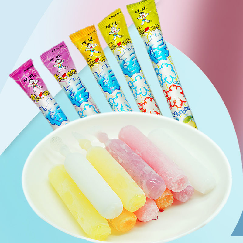 旺碎冰冰棒棒冰35克家庭混装果味饮料冰冻痴旺仔碎