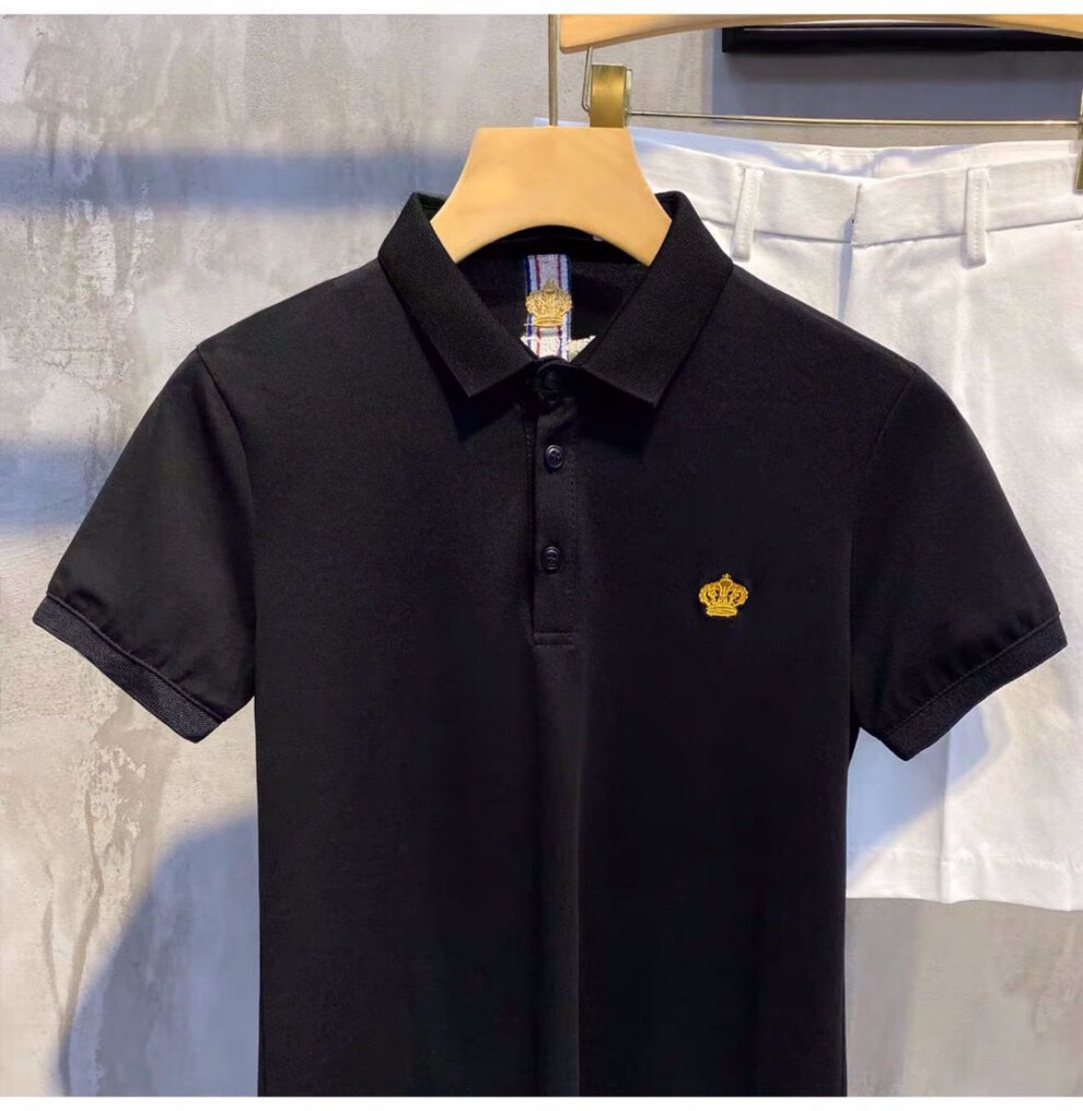 男装 polo衫 dyj albert dyj albert香港潮牌新款男夏英伦后背小皇冠