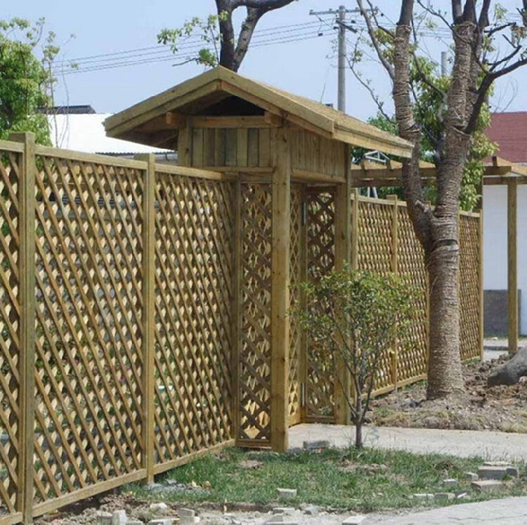 防腐木庭院门木门拱门栅栏门围栏别墅篱笆围墙户外护栏庭院大门 其他