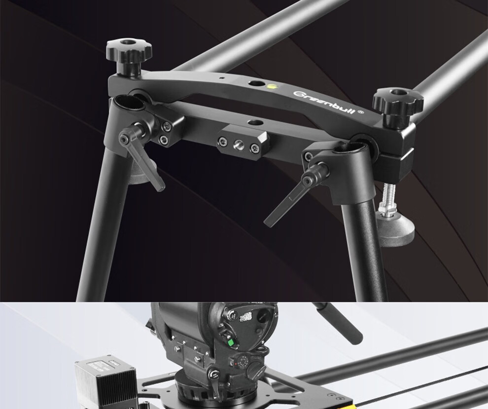 青牛bx200 便携影视滑轨 阻尼轨道轮手动电控2米拼接式单反摄像机轨道