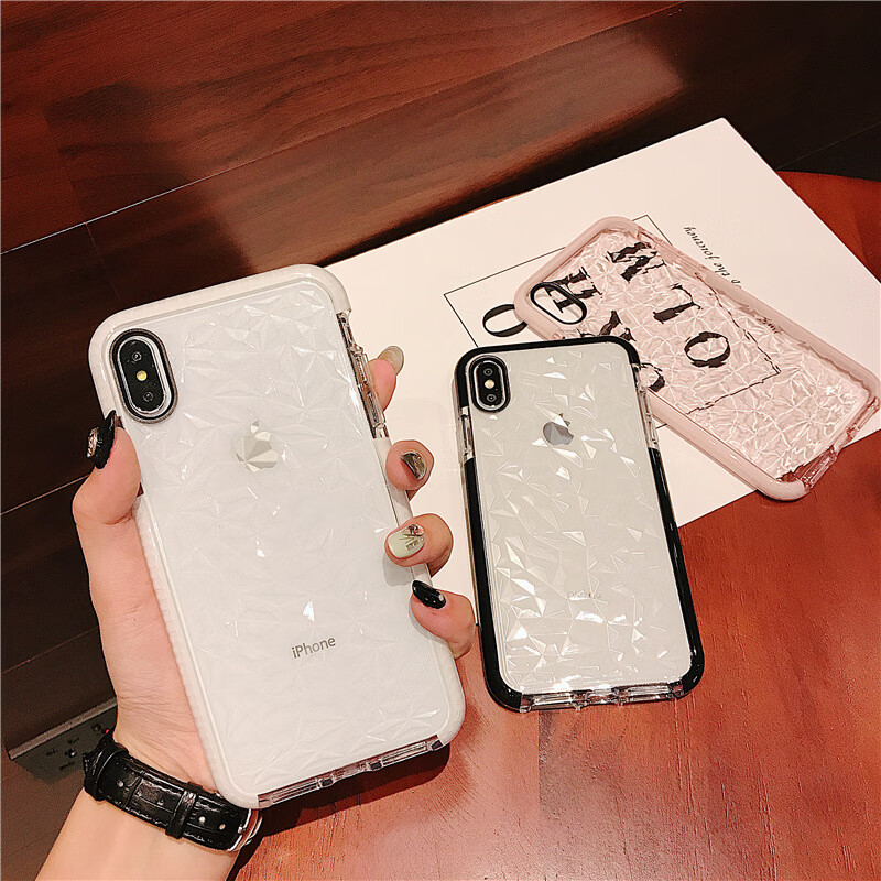 华为vivox27oppo四角防摔保护套 nb1透明钻石纹白 三星s9 【图片 价格