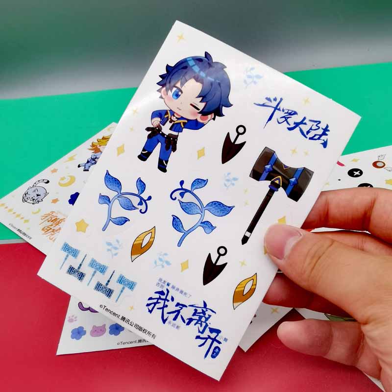 京选好货斗罗大陆手手账贴画贴纸q版萌七款人物学生用儿童创意卡通