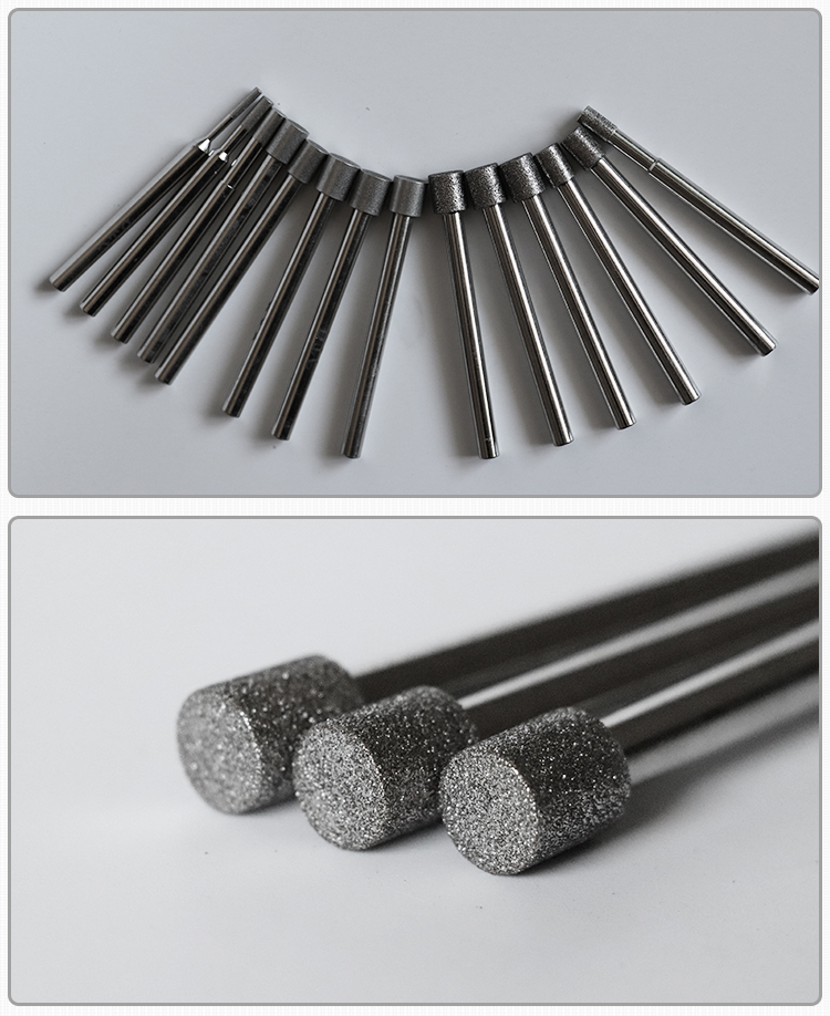 cbn金刚石内孔研磨棒精磨磨针金刚石磨棒立方氮化硼研磨磨头400# 9.
