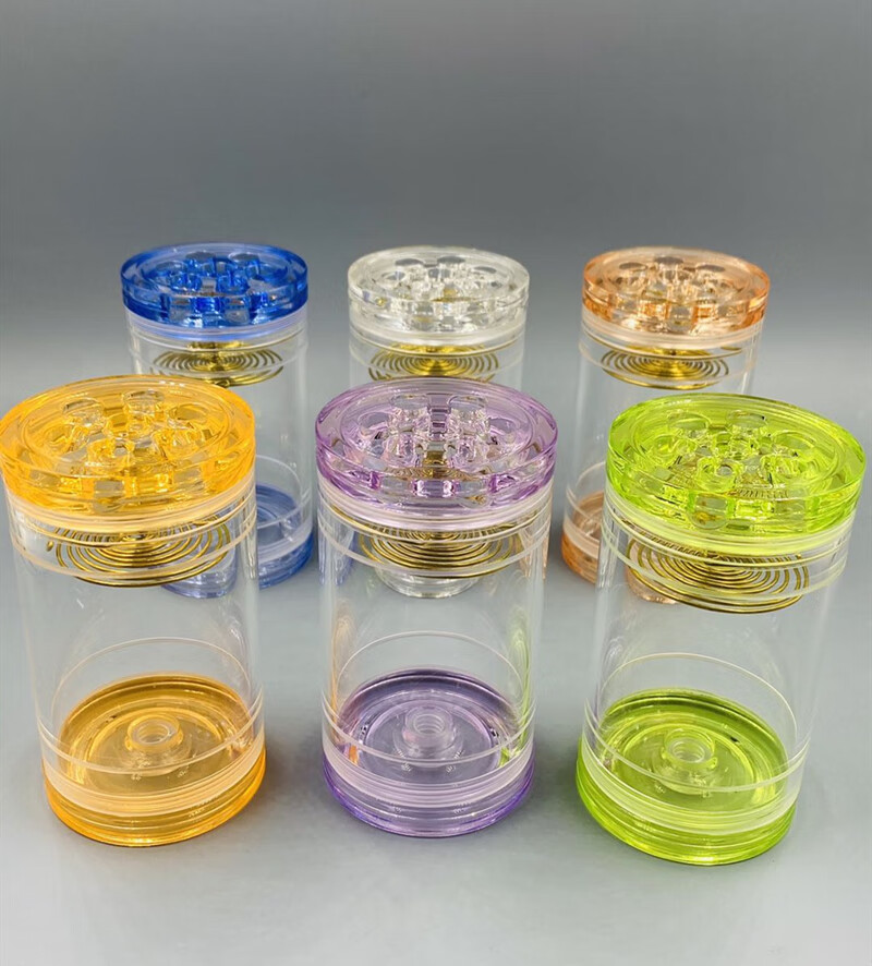 老王蝈蝈罐全透明有机独孔亚克力叫罐虫具 60喇叭眼桔红色蝈蝈罐送胆