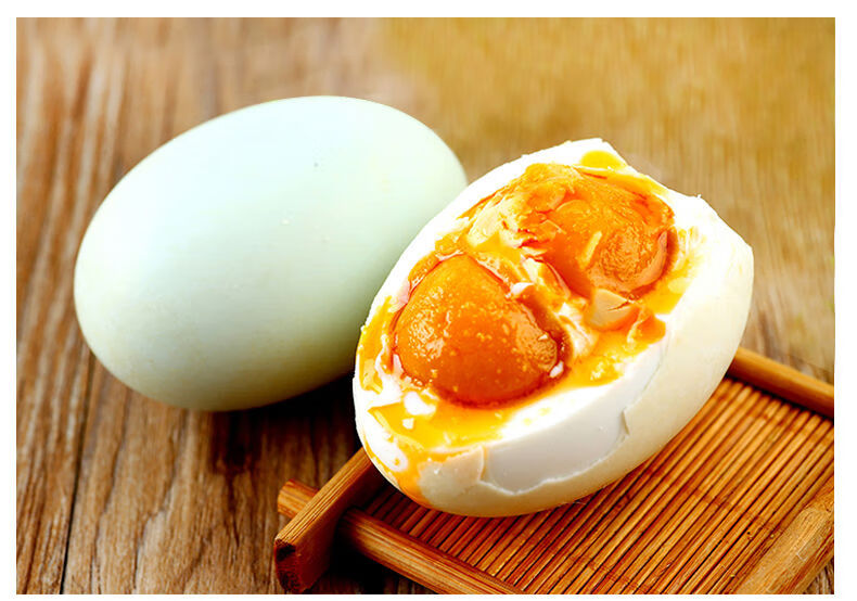 9折正宗微山湖特产双黄咸鸭蛋红心流油鸭蛋湖养熟鸭蛋20枚超大双黄碟