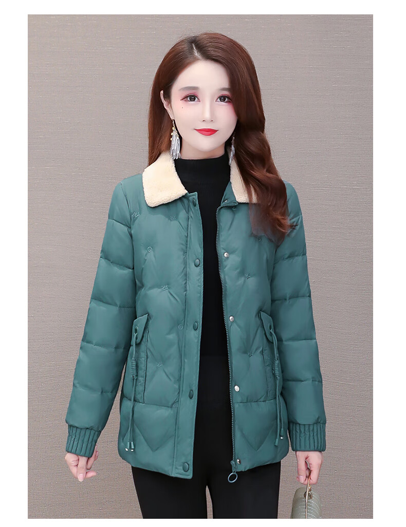 慕姝新品高端品牌polo领棉衣外套女冬装2020新款韩版保暖棉袄小个子