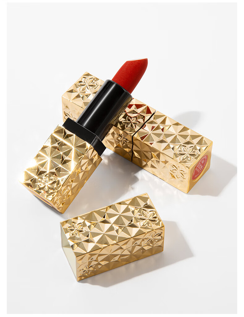 lchear 彩妆不易沾杯水感奢润焕色口红易显色滋润定妆彩妆 05焦糖锦鲤