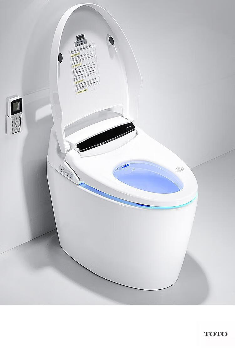 toto智能马桶家用全自动冲洗烘干语音翻盖遥控即热一体式坐便器质保