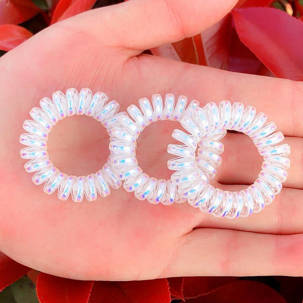 15203050根黑色塑料发绳发圈皮筋儿童细头绳简约个性清新胶圈大号电话