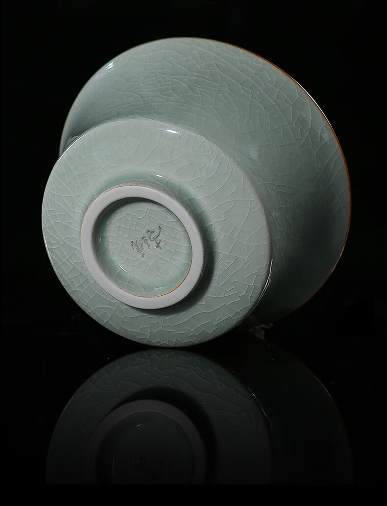 隐庐廷怀窑 李廷怀汝窑茶杯陶瓷品茗杯主人杯单杯汝州汝瓷开片个人杯