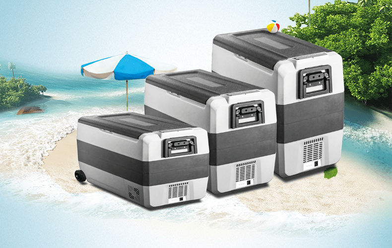 冰虎 拉杆压缩机车载冰箱车家两用速冻冷冻冷藏户外旅行小冰柜 et50l