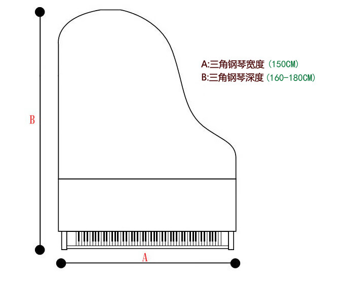 三角钢琴平面图图片