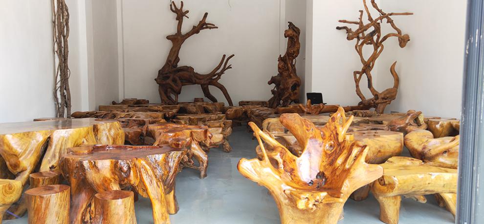 香樟木小茶盘小号排水茶盘简约家用小茶台香樟木整块功夫茶具茶海圆形