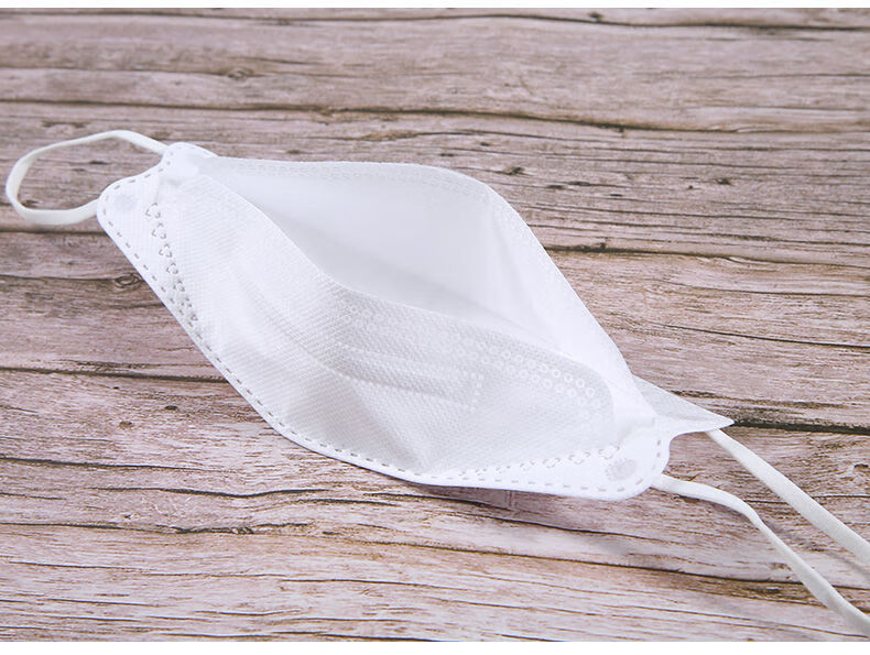 国产94口罩柳叶形四层防护防飞沫病毒立体防护口罩透气防尘蓝色新款5