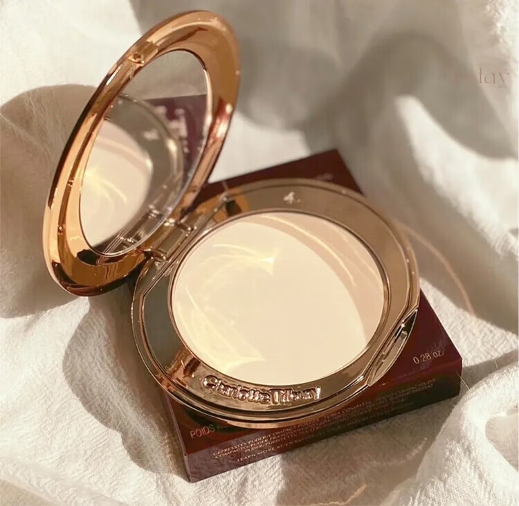 CHARLOTTE TILBURY CT亮采无瑕轻盈蜜粉饼 清透控油持妆 彩妆礼物 CT白月光蜜粉饼 透明色
