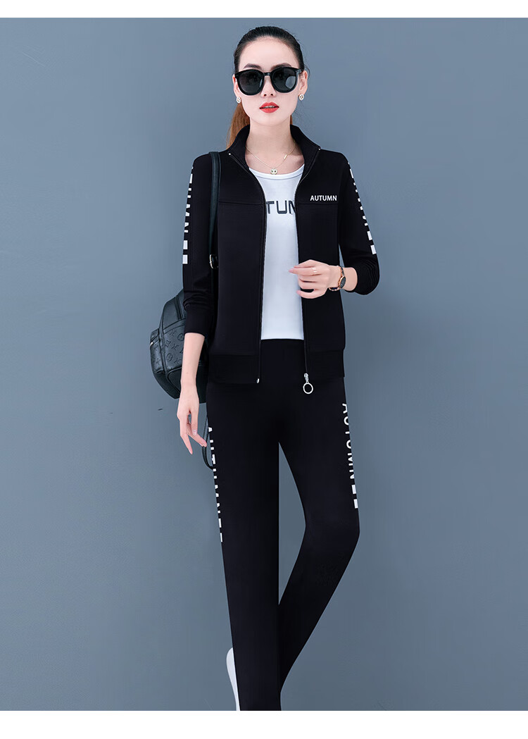 艾凤儿卫衣女运动服套装女春秋季2021年新款宽松韩版时尚洋气夏休闲大
