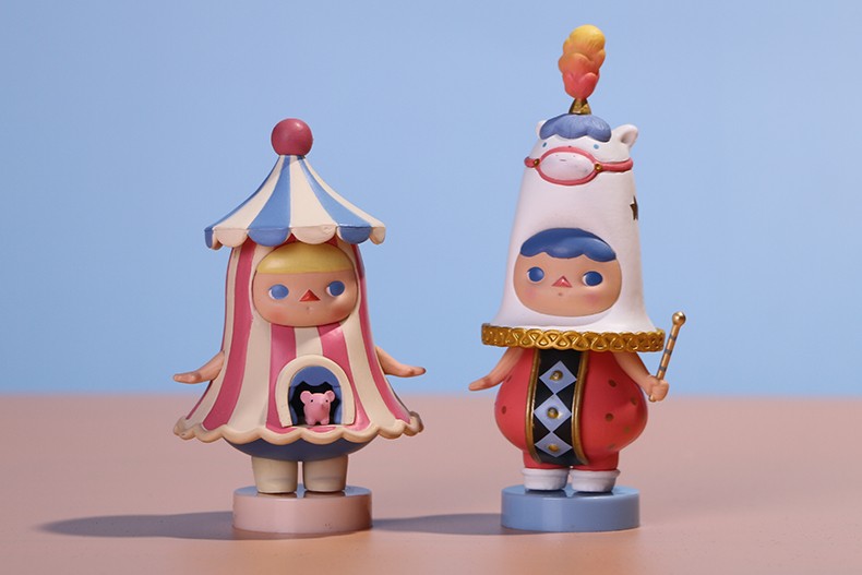 麦鸿狄毕奇精灵圣诞巡游系列盲盒泡泡马特隐藏款整套小鹿波克马戏团