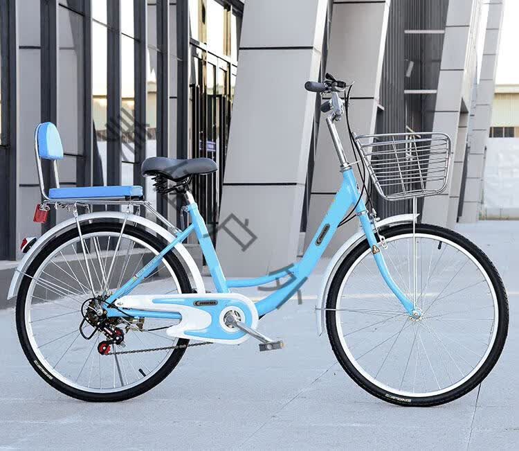 成人女生自行车自行车女24寸26寸寸变速学生成人年轻便单车免充气实心