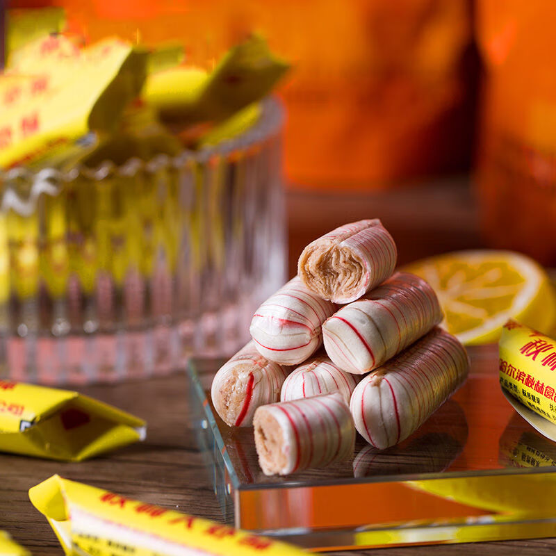 秋林大虾酥心糖休闲零食经典怀旧花生酥糖果婚庆喜糖年货袋装大虾酥